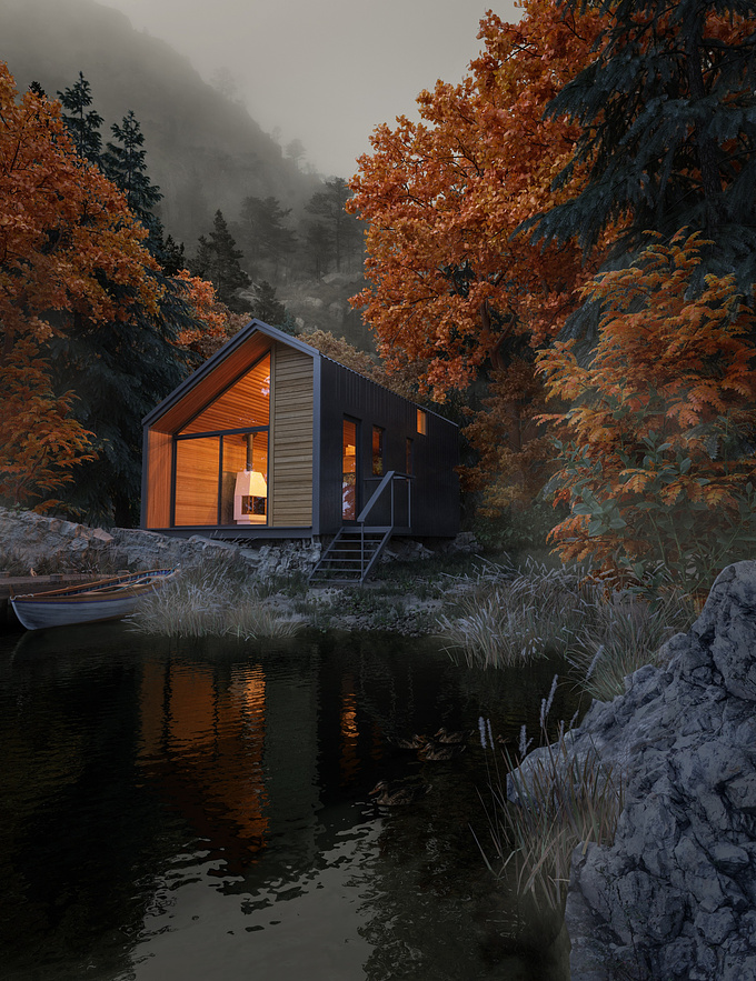 Inspired by the autumn landscapes and master class from Riverblack studio.
Full project on Behance: https://www.behance.net/arxiyuliya
Location: Pinto, Chile
Architects: Lorena Troncoso-Valencia
Type: Non-commercial Architectural Visualization
Area: 24 m²
Software: 3ds Max, Corona, Photoshop CC
Site: http://yuliya-nikolaeva.tilda.ws
Follow me to Instagram: https://www.instagram.com/arxiyuliya_3d
Thank you for watching!
Support this project by sharing, commenting and liking it. Feedback is welcome.