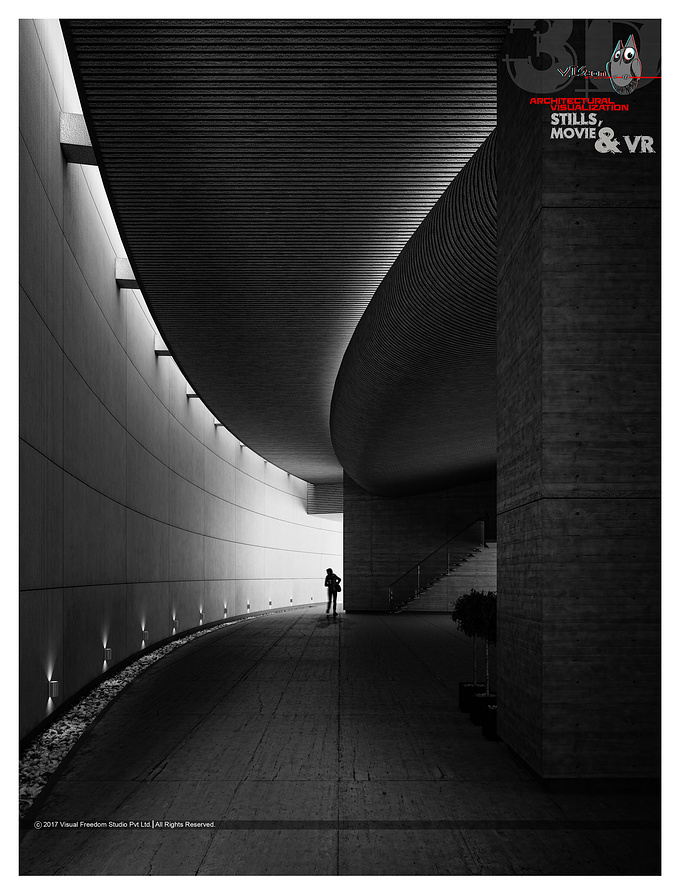 visdom studio - http://www.visdomstudio.com
We created these 10 visuals to explore light and shadow in architecture. 
We wanted to give them a artistic dimension and photographic look. and we also wanted to do 
simple perspectives with bare minimum objects.
Initially we wanted to make a calendar out of it but we ended up creating architectural posters.