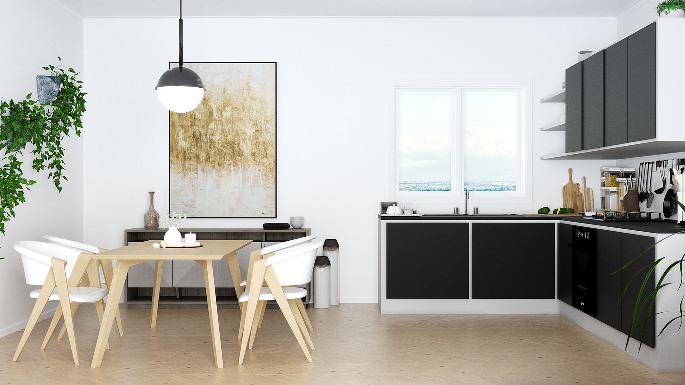 Scandinavian Studio Apartment | Ibi Darego - CGarchitect ...
