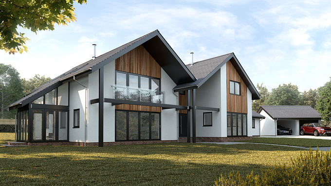 We used sketchup and Vray to create this image. Working from hand drawn drawings and minimal input from the client, This is our first attempt which the client was very happy with and is using to sell the house.