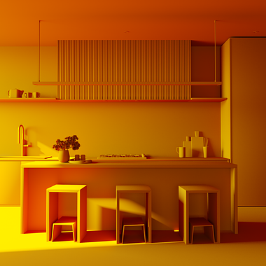 3D Kitchen visualization No.1