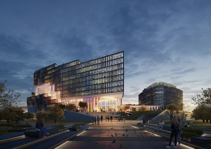 Together with UNStudio, ZOA unveils JetBrains' innovative green campus in Saint Petersburg.