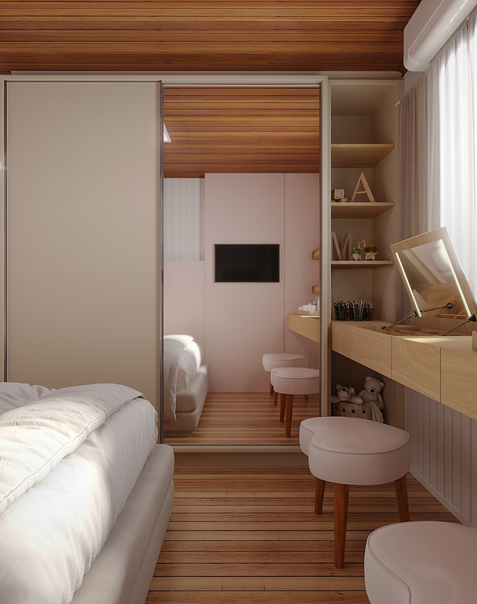 Simple but cozy bedroom

Programs used - 3ds Max | Crown Render | Photoshop.