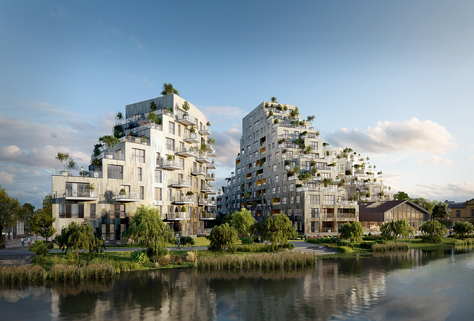 Ascension Paysagère (previously called de l’Octroi) will consist of 135 dwellings, a mix of private residences and social housing to transform Octroi into a green union along the Ille and Vilaine rivers, and the centre of Rennes.