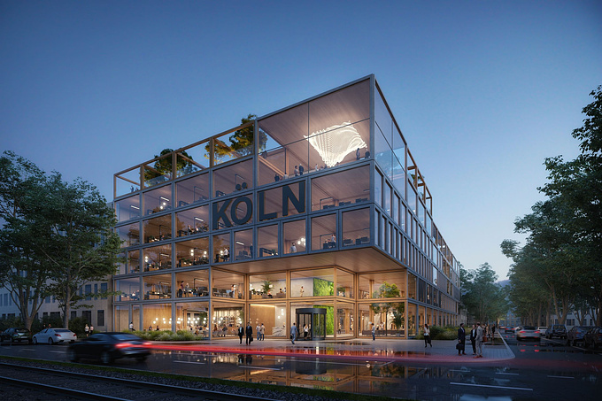 Office Building in Köln. By HPP architekten.