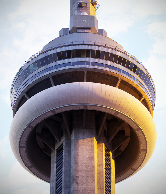  - http://
"CN Tower" View 1
Personal Project,
modeling, texturing & rendering by me.
3DsMax,Substance Painter  Corona Render.