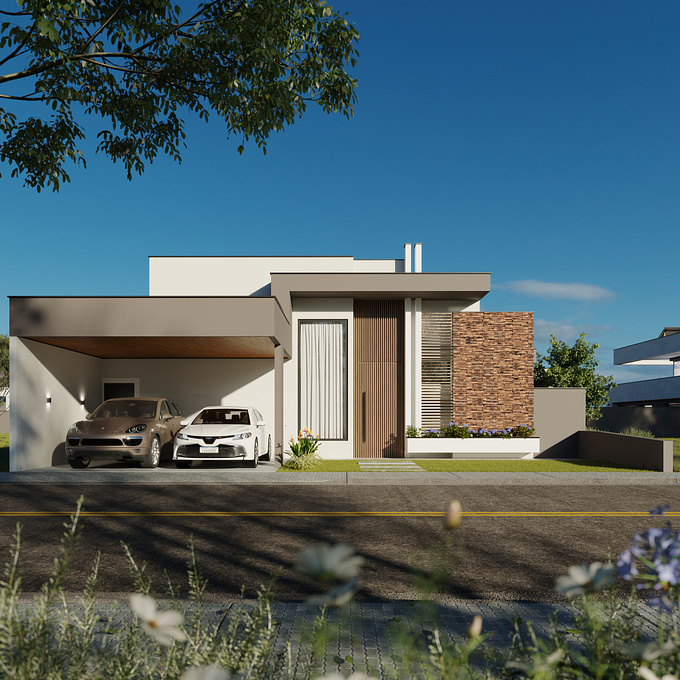 Image created to visualize the project of this house, which will be built in a condominium.