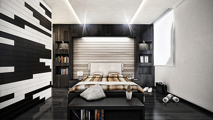 http://AG/VIZ
Interior bedroom design of a simply space.
