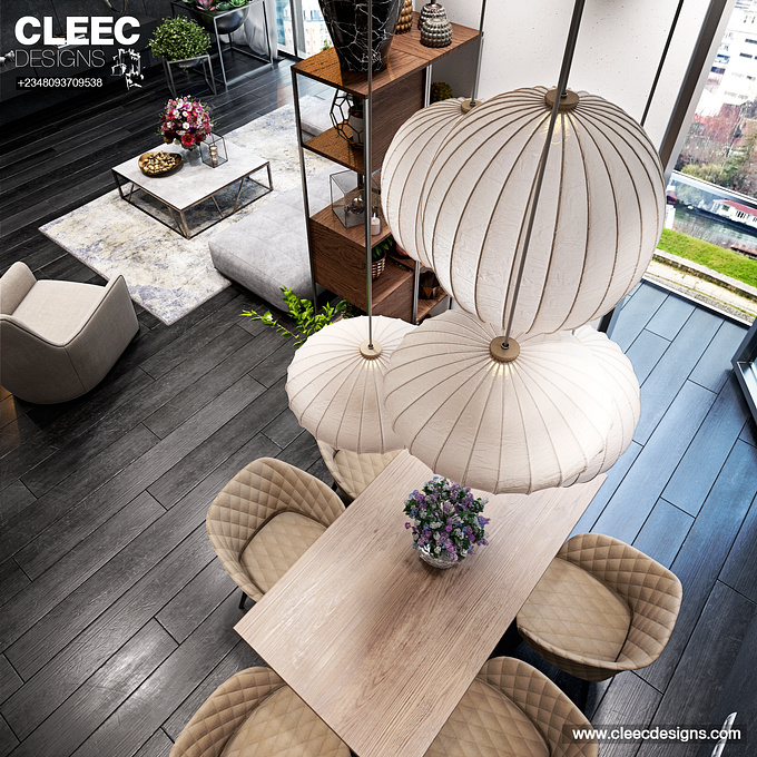 NCHE Tower
Three Bedroom Apartment | Dining
Designed by Cleec Designs 
Rendered by Uchechukwu Okolie
Software - Revit Architecture + 3ds Max + Photoshop + Vray

www.cleecdesigns.com