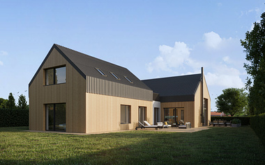 Visualization of a family house in the south of Moravia. The client's request "quickly and nicely"