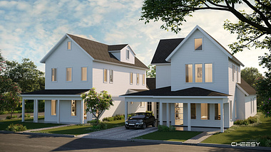USA Home Exterior Rendering
