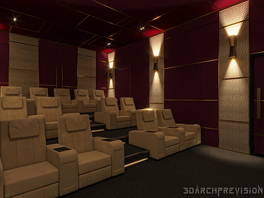 Home Theater Interior Visualization
