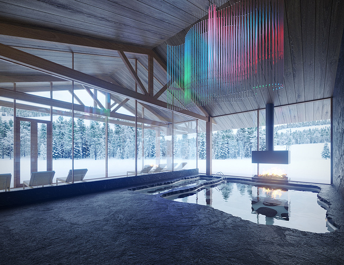 Iceland, SPA in Germany.
3ds max + Corona + Photoshop