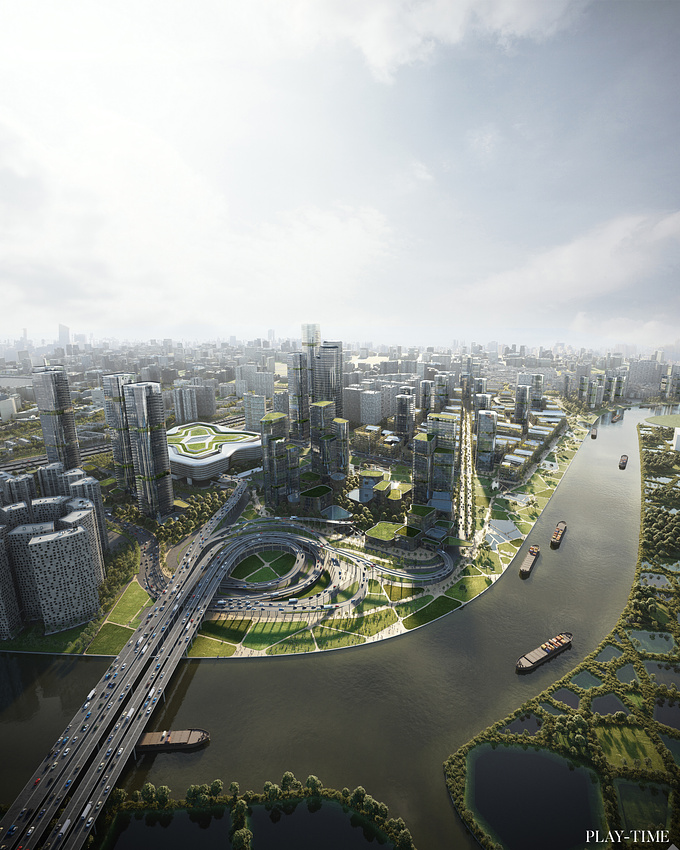 Future horizons.
Huanggang Masterplan in Shenzen designed by EMBT Architects