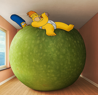 Homero René Magritte  Pomme - Colossale