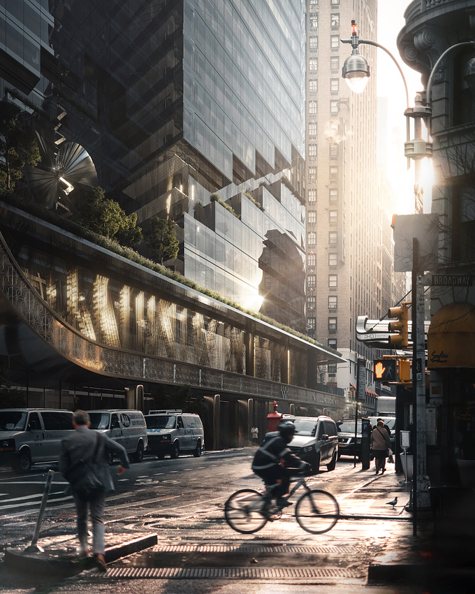 Broadway Tower 
Type - Offices 
Location - 218 W 55th St, New York 
Photo - Mark de Rooij - Unsplash 
CGI: Wellington Franzao
Design Building - Wellington Franzao 
3ds max / corona renderer / PS

