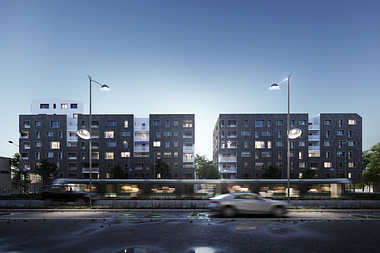 Collective housing, Colombes (France)