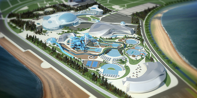 rOundpiXel Studio - http://www.roundpixel-bg.com/
Exterior and master plan visualization of Aqua park and Oceanarium project. Concept and architectural design by our partners "RG Projects".