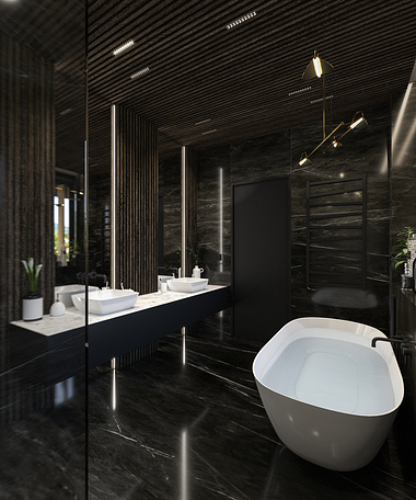 Bathroom interior visualization