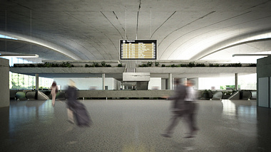 Brasilia Interstate Railway Station Interior