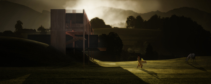  - http://
house implemented in the nature.
3dsMax+V-ray+Photoshop