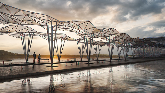 Pier structure during sunset.

Done with 3ds Max, Vray, Nuke and Photoshop