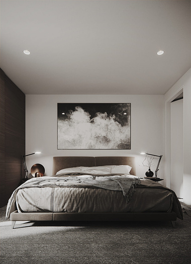 3D interior rendering series for a bedroom in Australia