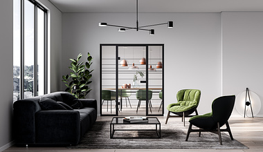 Product visualization of the Erkelenz Glass 2020 BLACK | LINE collection