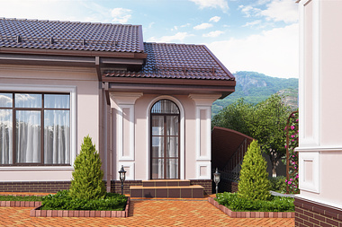 Architectural rendering of the classic home
