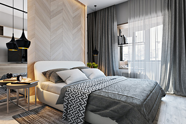 Stylish and comfortable bedroom