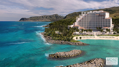 Hotel in Hawaii, visualized by us!