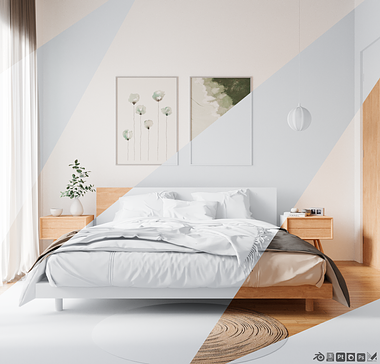 Visualization of A Scandinavian Bedroom