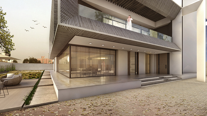 A visual of a villa designed by me - Currently under construction.
Used: Photohsop Skecthup Vray