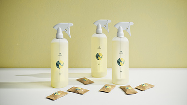 Product visualizations of cleaning agents from Ecotab