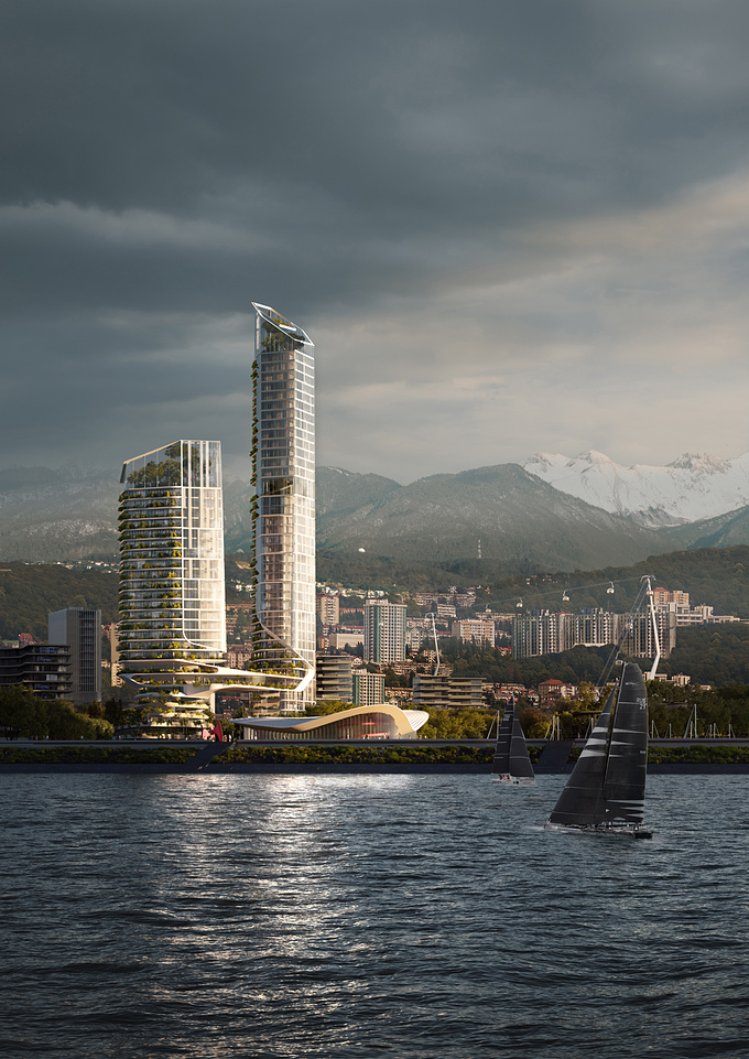 UNStudio’s fabulous concept was selected as the winning proposal for the development of Sochi Waterfront on the Russian Black Sea coast. 