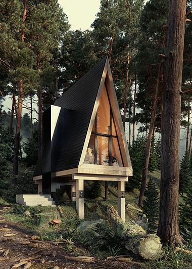 EXTERIOR: CABIN IN THE WOODS | CGI