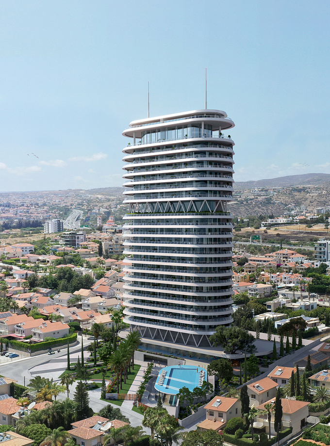 The renderings for Westminster, a modern building located in Limassol, are being presented. I hope you enjoy it and give any comments and criticisms.
