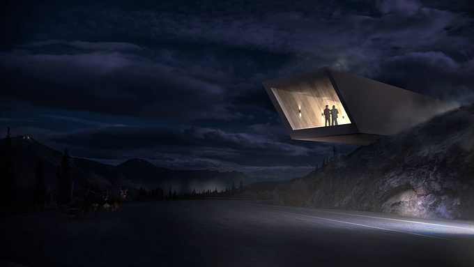 ART-DETECT - http://www.art-detect.com
This is my first try to work with c4D and Vray, and also my first compositing.
Animals, Car, Houses in the back and the hill-residence is new.
Also I've changed a daypicture to night.