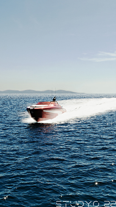 speed boat animation