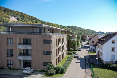 Exterior visualizations of city apartments on the Alte Ziegelplatz