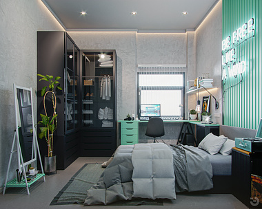 Small Student Bedroom