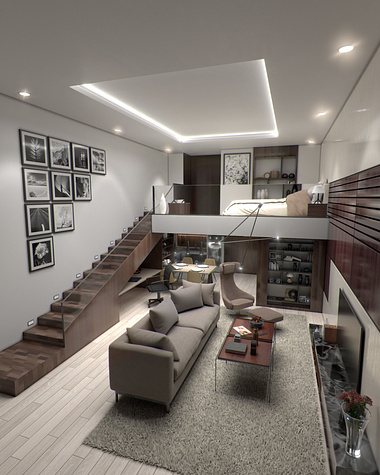 Apartment all in one Interior Modeling