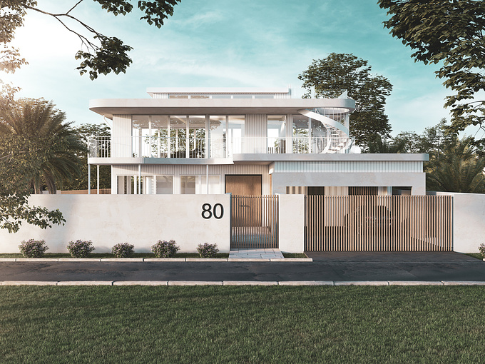 Architectural visualization of a new residential project.