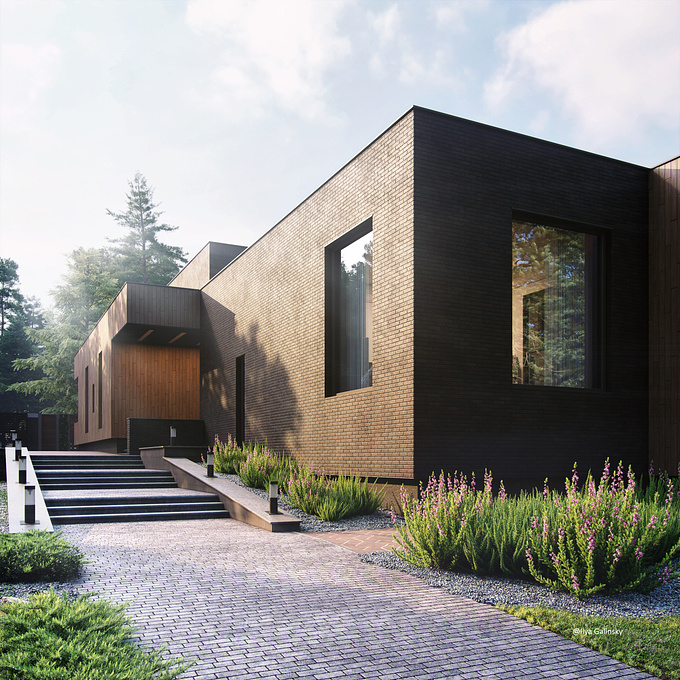 Architects - Architectural Studio Velichkin and Golovanov​​​​​​​
3D modeling, visualization and 3D design by Ilya Galinsky

Cottage visualization was developed for  Architectural Studio Velichkin and Golovanov.
Software: 3ds Max, Corona Renderer, Adobe Photoshop CC, Adobe After Effects, Abode Premiere Pro, Itoo Forest Pack, Itoo RailClone Pro