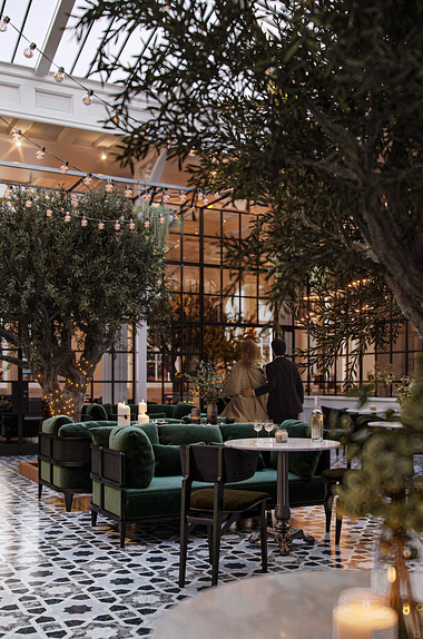 Photorealistic CGI of an Elegant Hotel Lobby