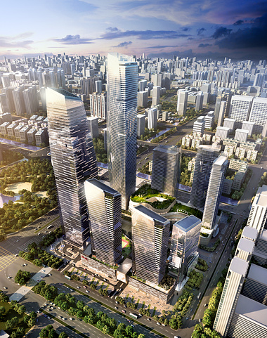 Nanjing Hexi CBD Site Development 