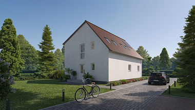 Beispiele der Architekturvisualisierung des Hauses