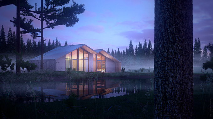 This is an second overall view of the lake house project.

Used: 3dsMAX, V-Ray, PS, AE.

More images on: 

CC is appreciated.
Tnx for watching!