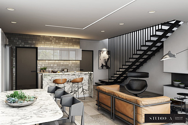 CG Visualisation for a Stunning Open Concept Kitch