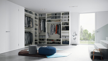Interior Visualization, Built-in Wardrobes by Fust